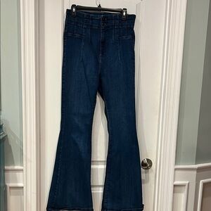 We The Free Dark Blue Flare Jeans